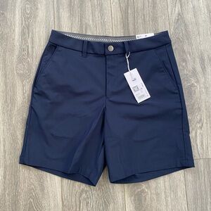Puma - NWT! Men's Navy Flat Front Performance Golf Shorts - Size 30